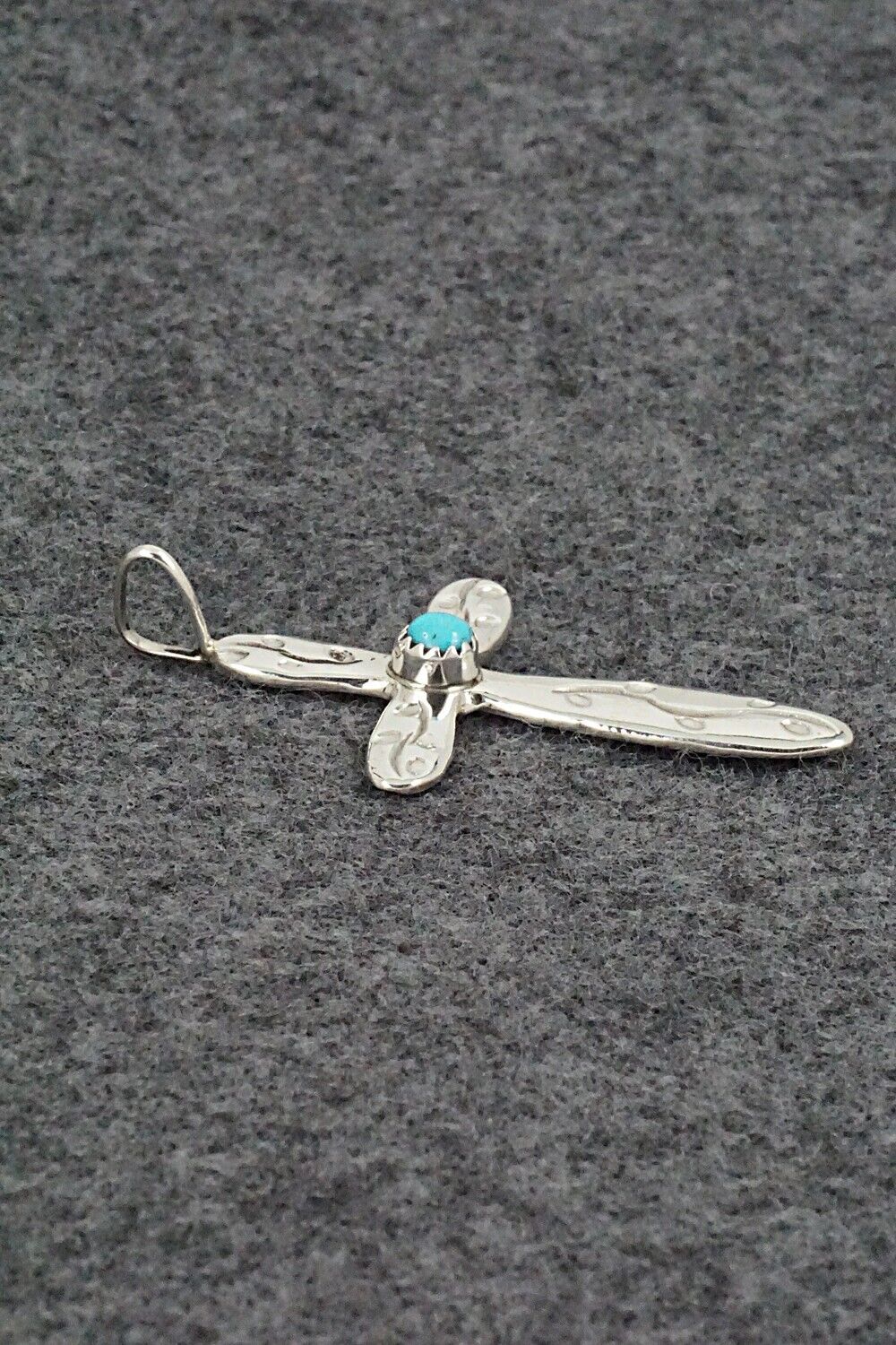 Turquoise & Sterling Silver Pendant - Pauline Nelson