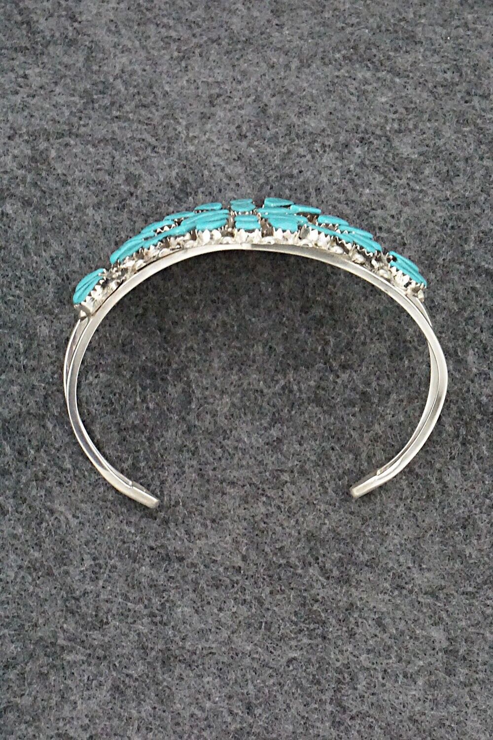 Turquoise & Sterling Silver Bracelet - Evangeline Tsabetsaye