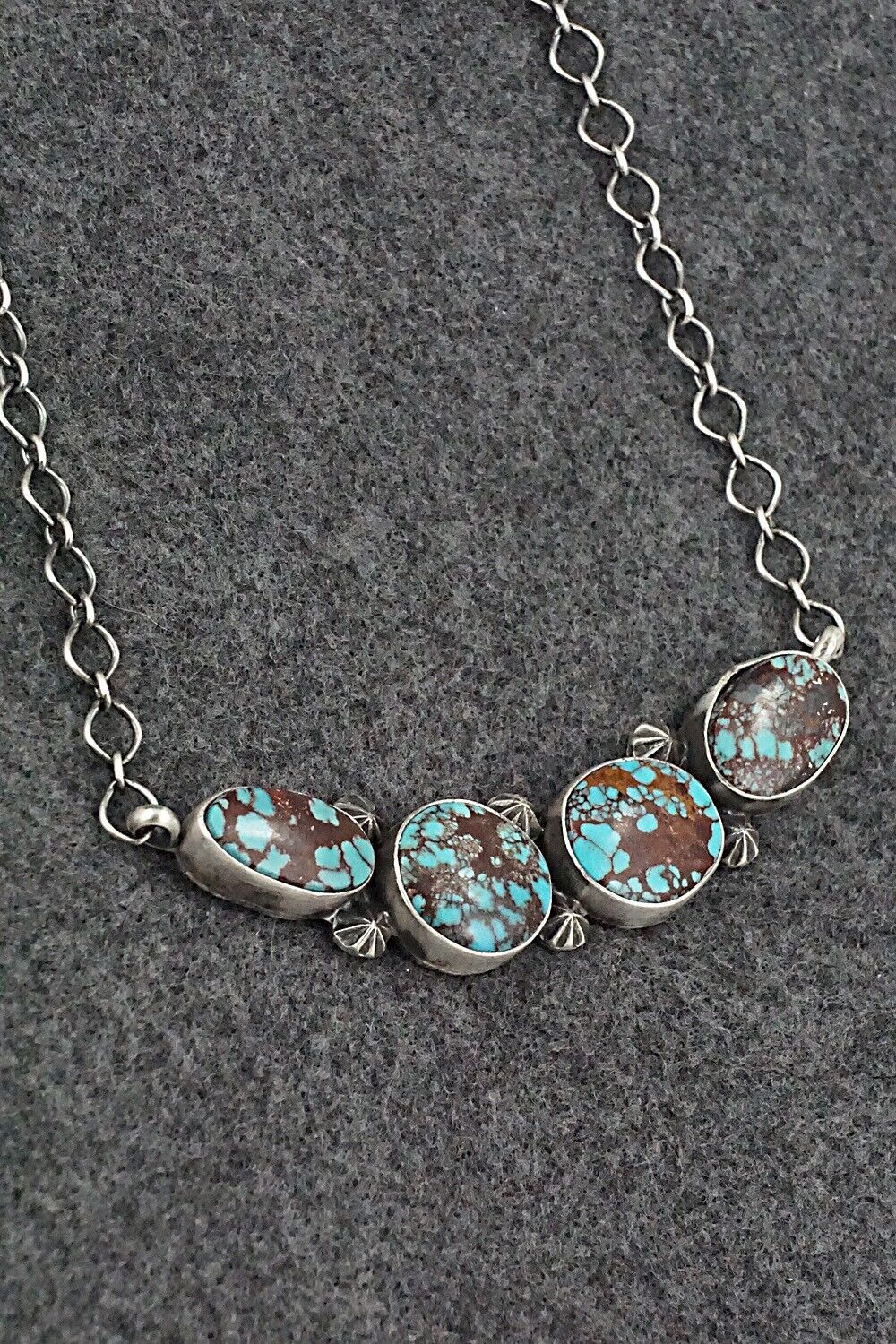 Turquoise & Sterling Silver Necklace - Darrin Livingston