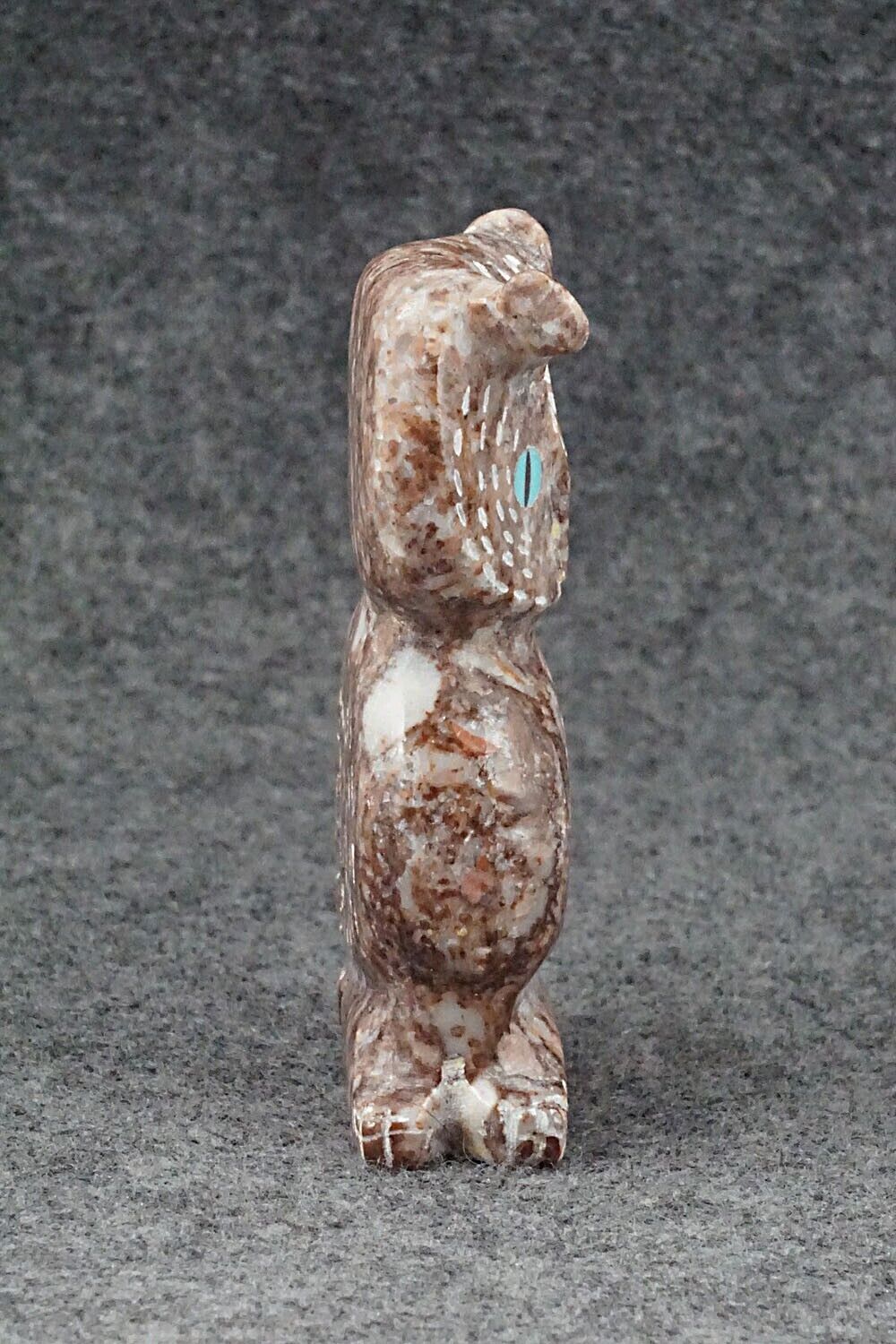 Owl Zuni Fetish Carving - Andres Lementino