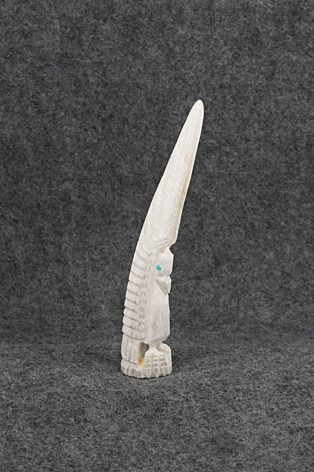 Eagle Zuni Fetish Carving - Garrick Weeka