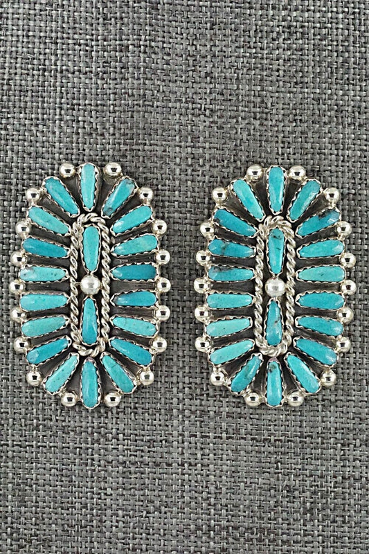 Turquoise & Sterling Silver Earrings - Philena Byjoe