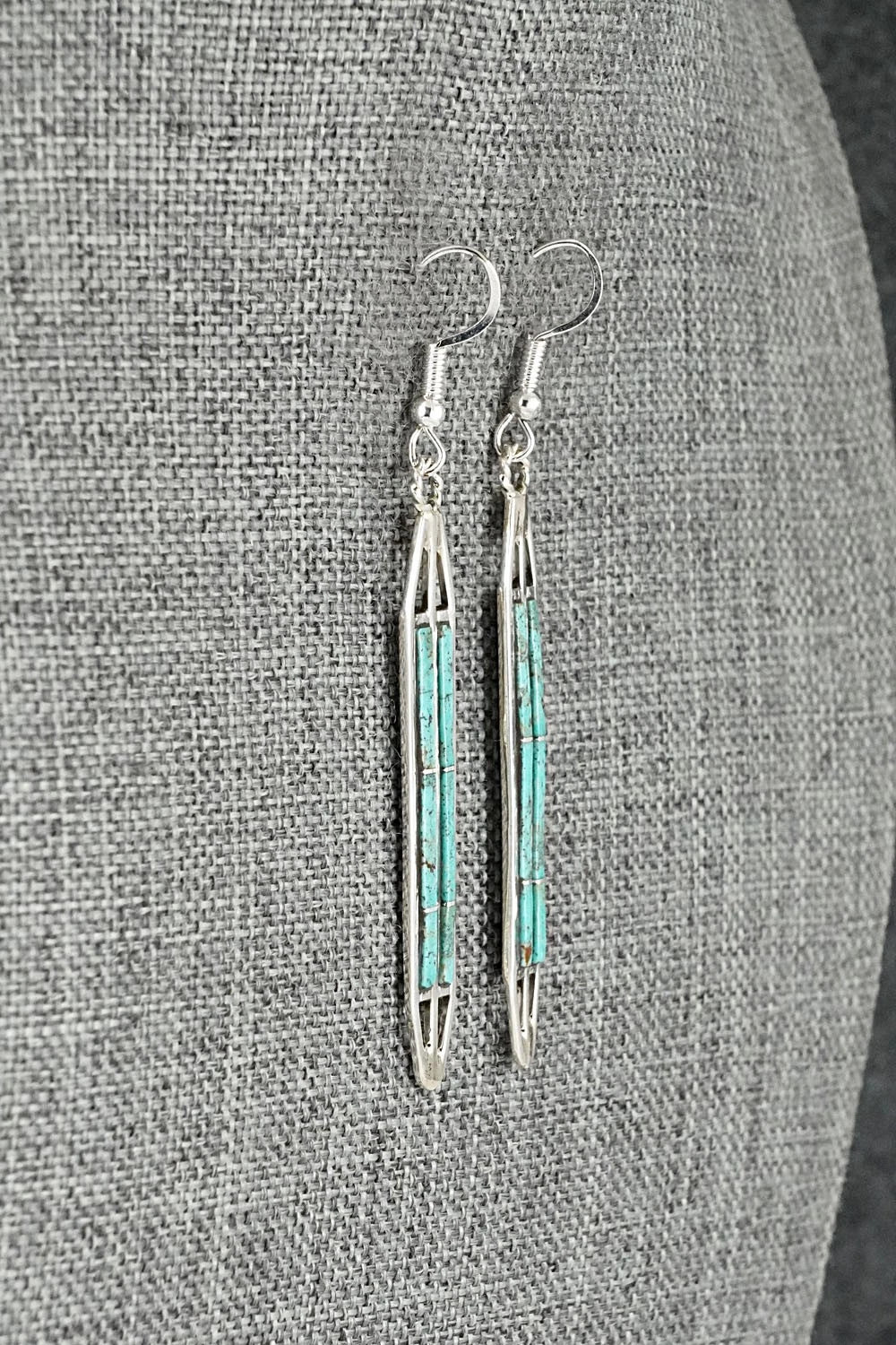 Turquoise & Sterling Silver Earrings - Andrew Enrico
