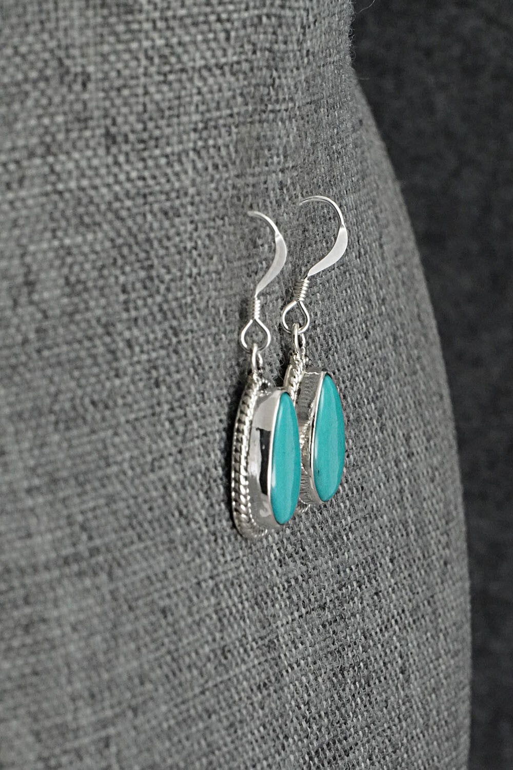 Turquoise & Sterling Silver Earrings - Sharon McCarthy