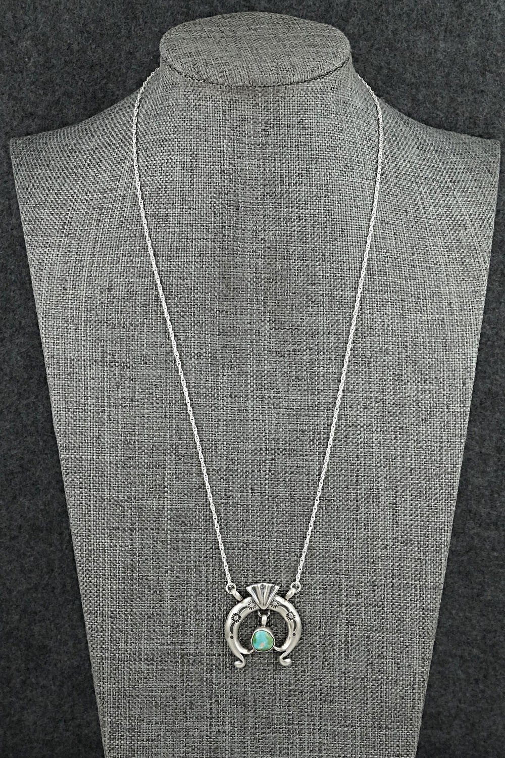 Turquoise & Sterling Silver Necklace - Gary Shorty