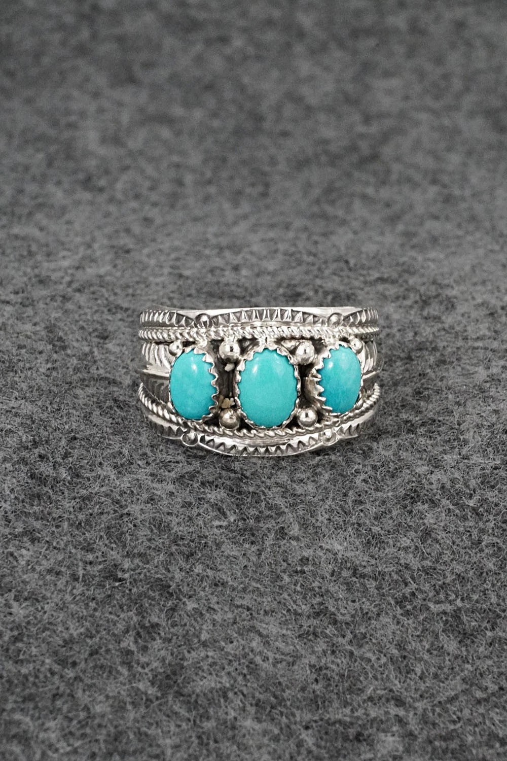 Turquoise & Sterling Silver Ring - Betty Begaye - Size 11