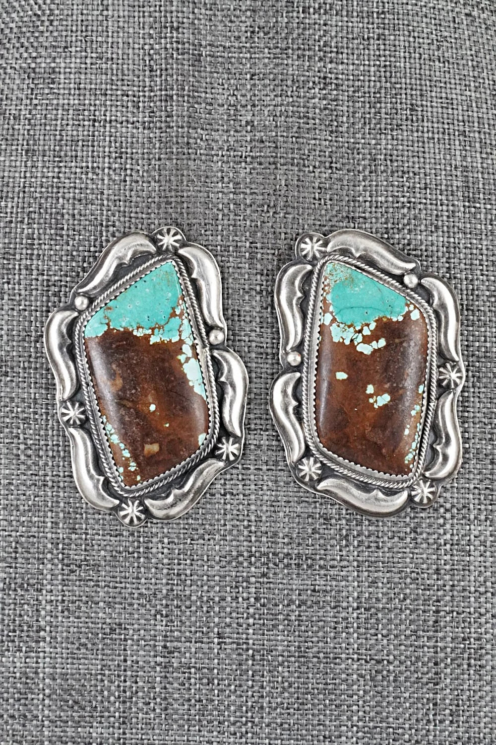 Turquoise & Sterling Silver Necklace and Earrings Set - Randy Boyd