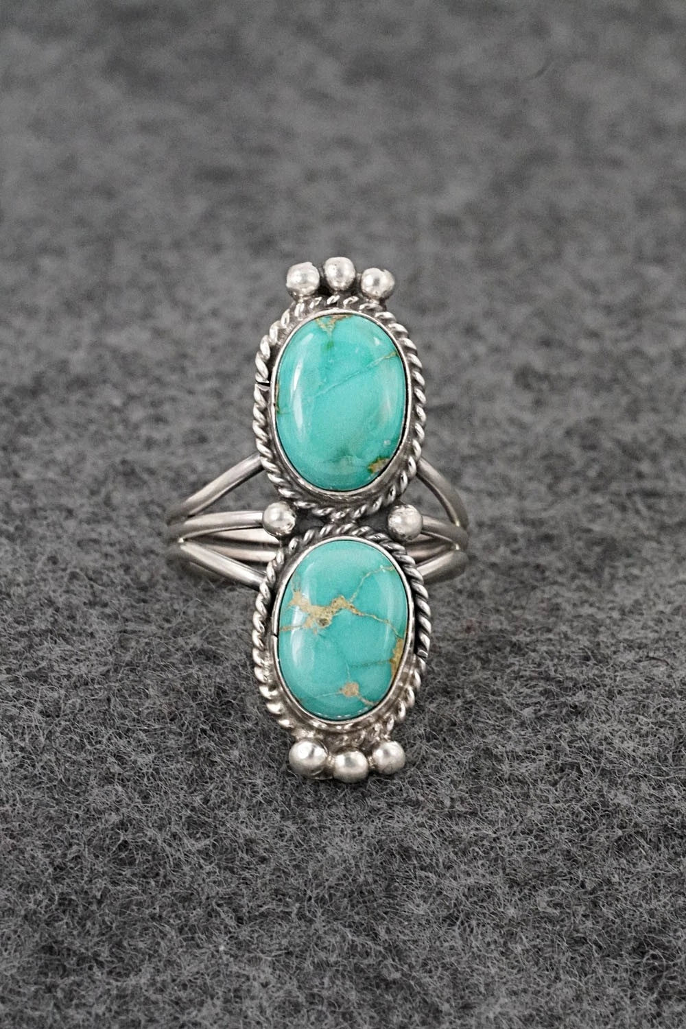 Turquoise & Sterling Silver Ring - Rena Begay - Size 6