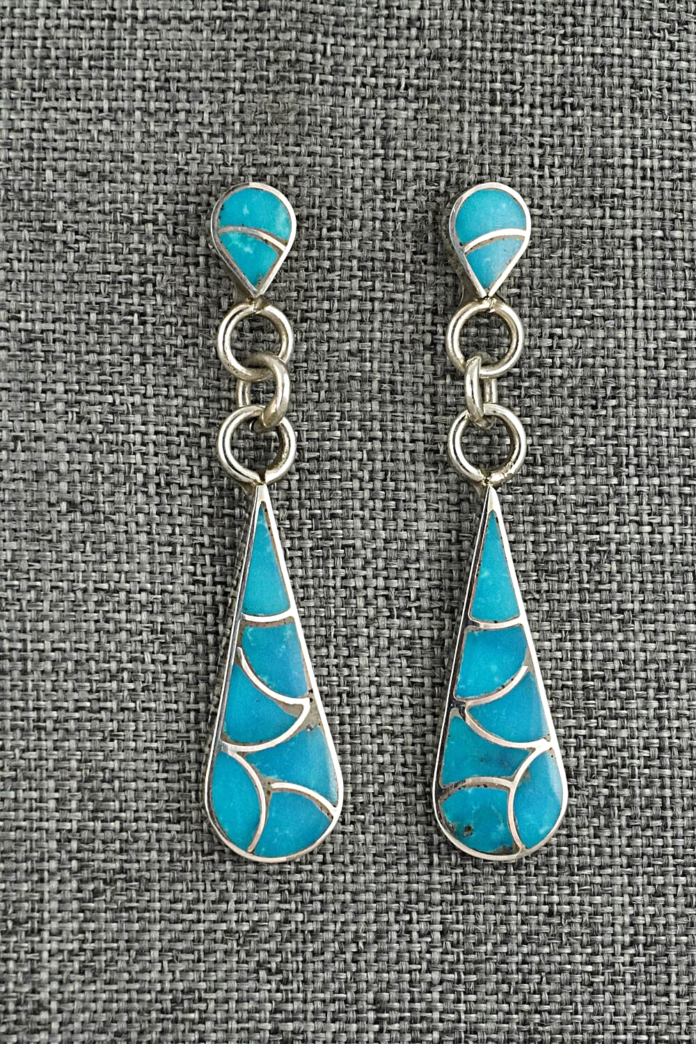 Turquoise & Sterling Silver Earrings - Lynette Johnson