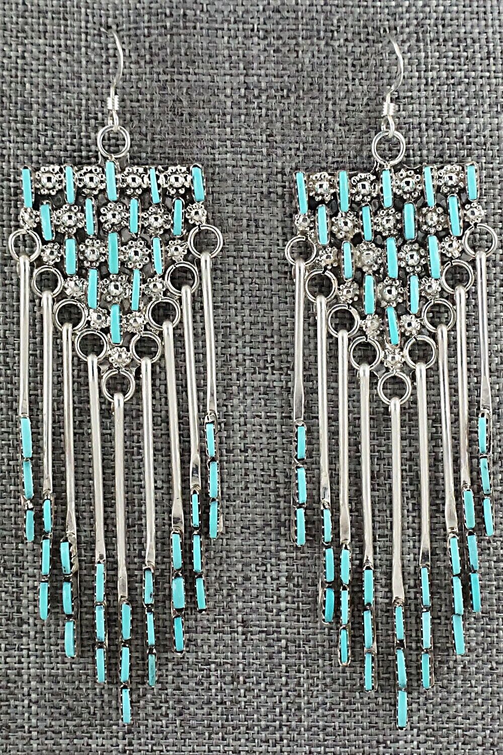 Turquoise & Sterling Silver Earrings - Darren Boone