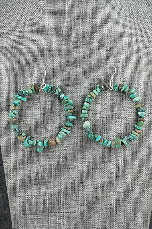 Turquoise & Sterling Silver Earrings - Doreen Jake