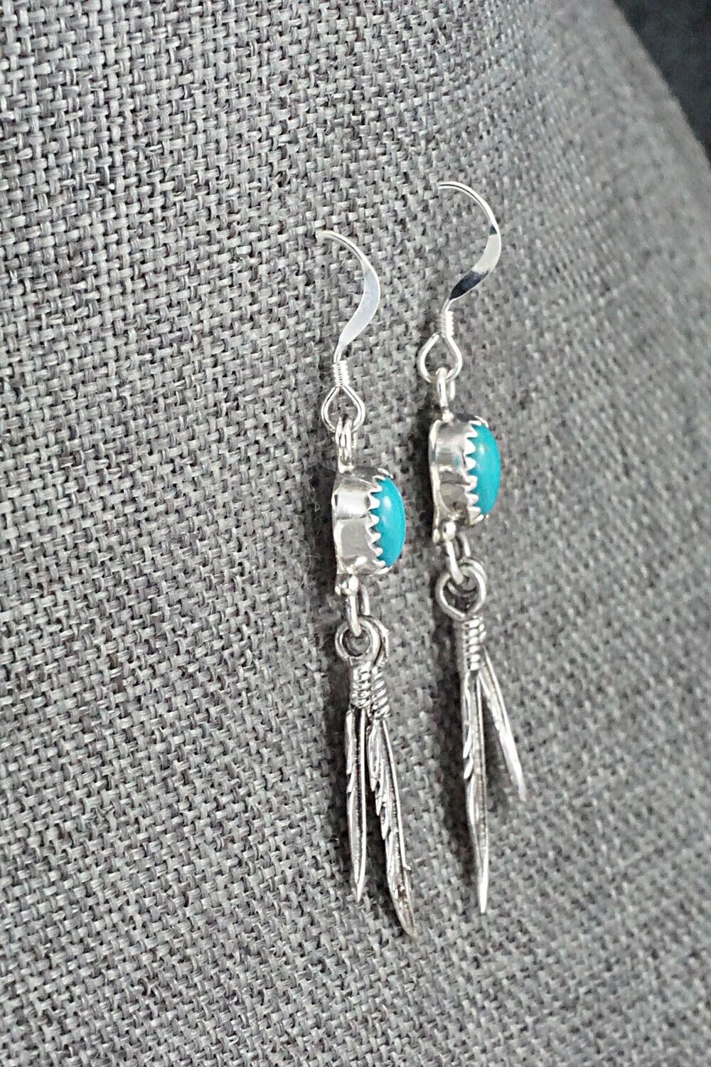 Turquoise & Sterling Silver Earrings - Emery Spencer