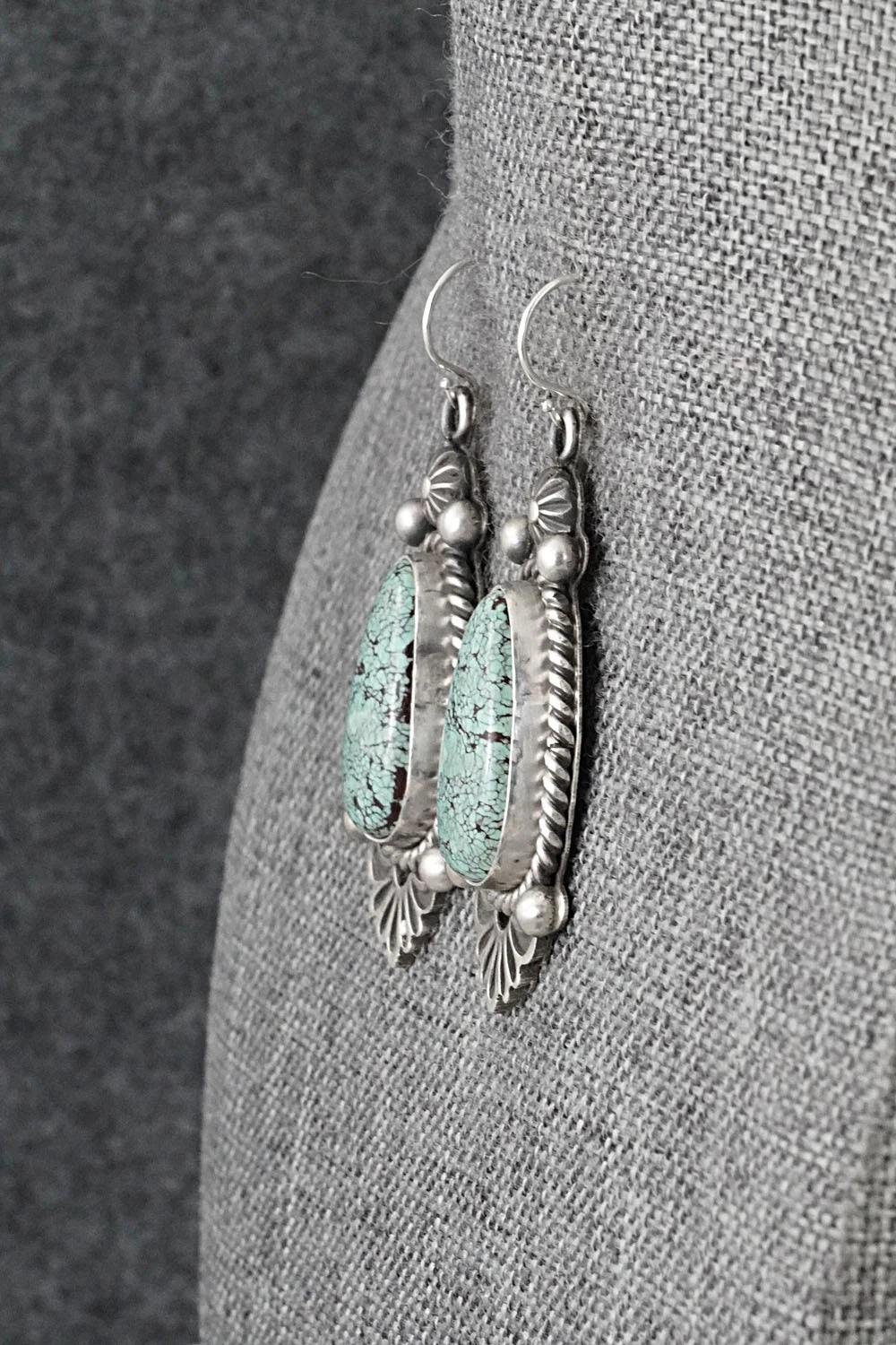 Turquoise & Sterling Silver Earrings - Michael Calladitto