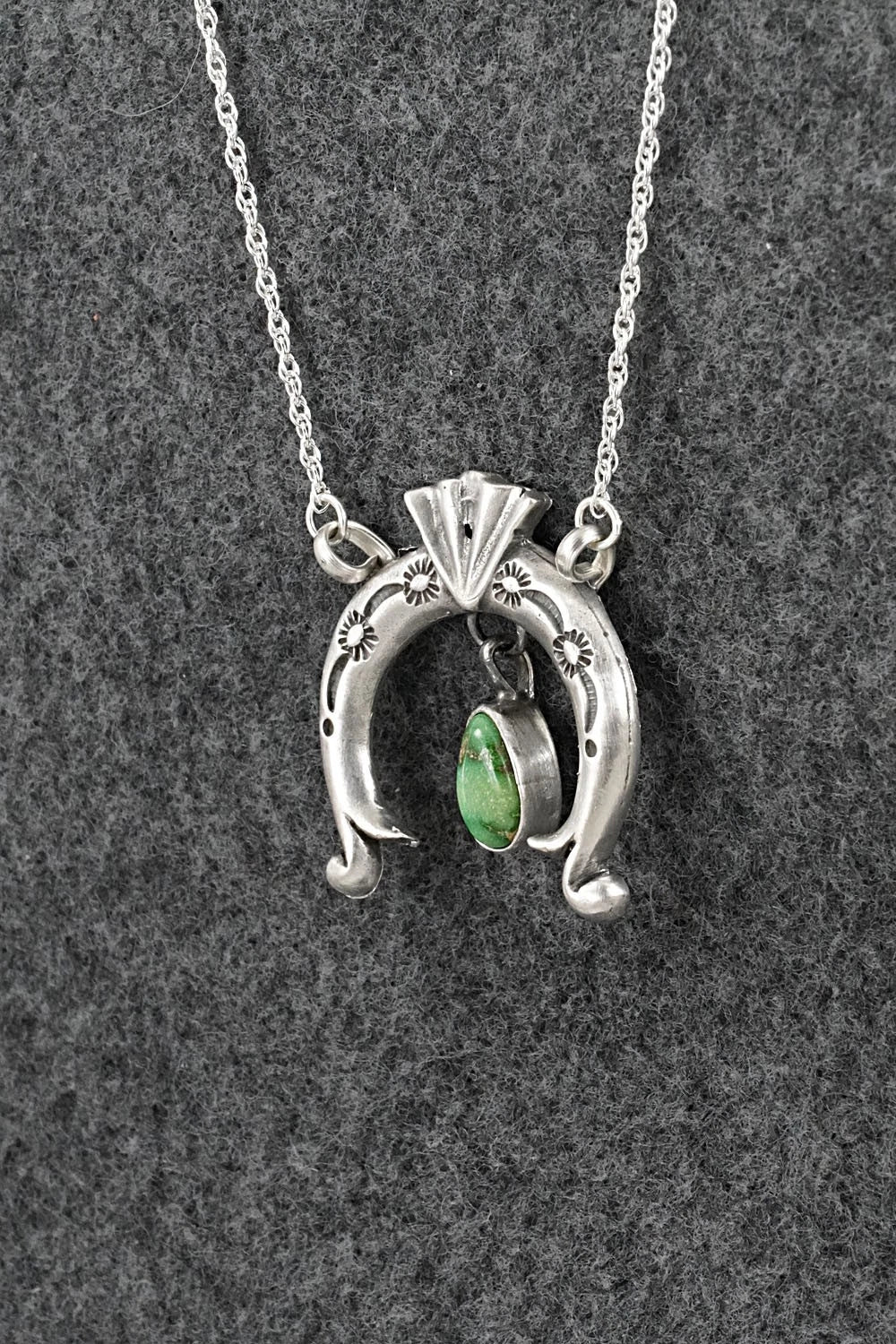 Turquoise & Sterling Silver Necklace - Gary Shorty