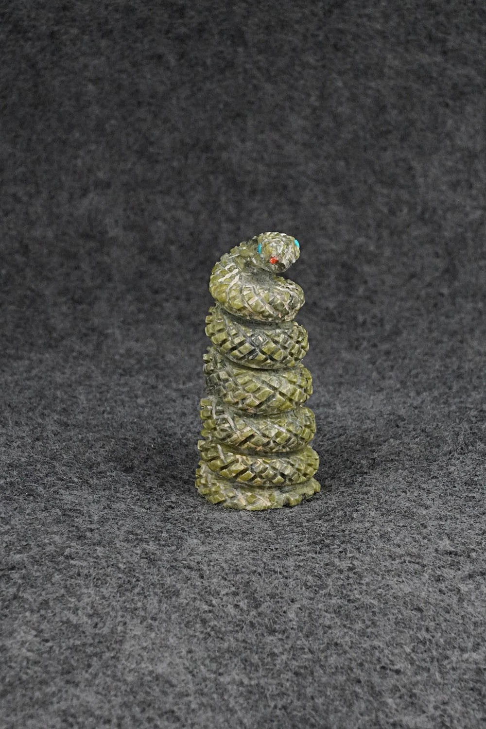 Rattlesnake Zuni Fetish Carving - Todd Etsate