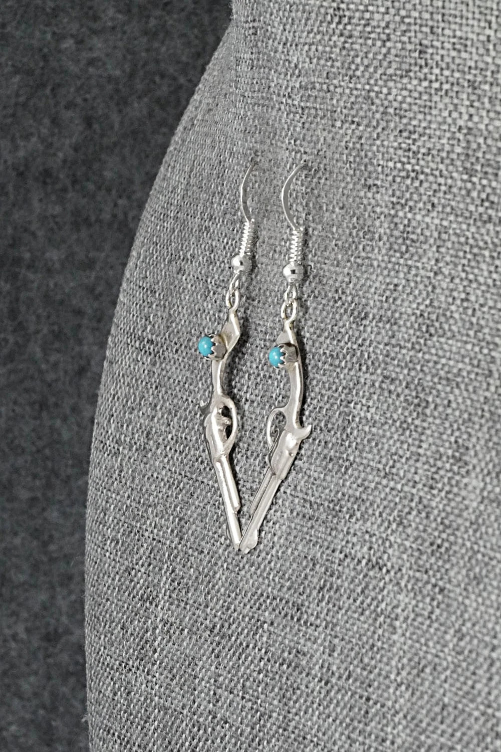 Turquoise & Sterling Silver Earrings - Bruce Chee