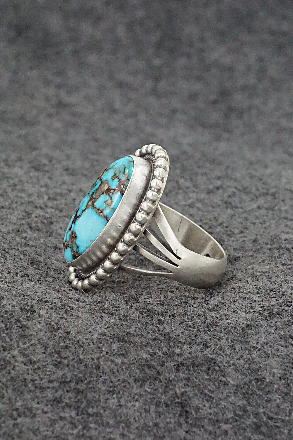 Turquoise & Sterling Silver Ring - Marita Benally - Size 8