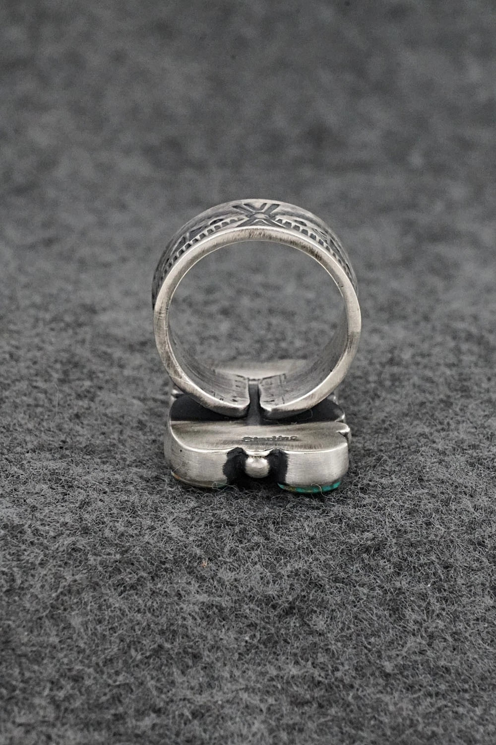 Turquoise & Sterling Silver Ring - Angela Martin - Size 6.5