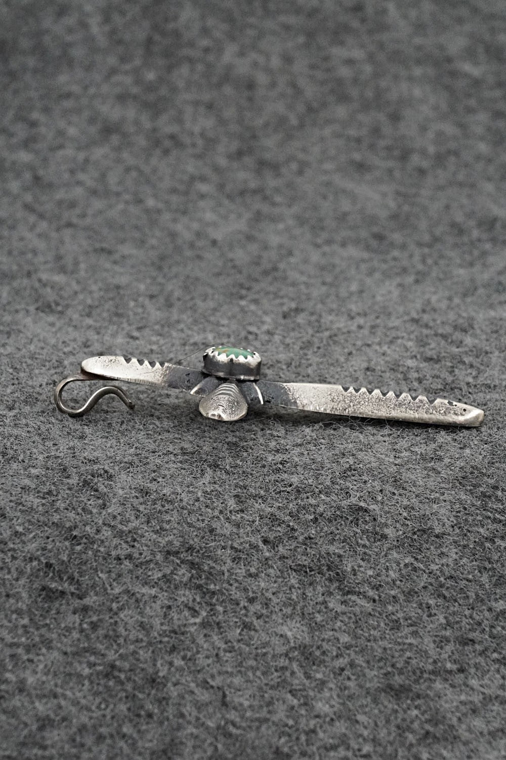 Turquoise & Sterling Silver Pendant - Valerie Cayatiento
