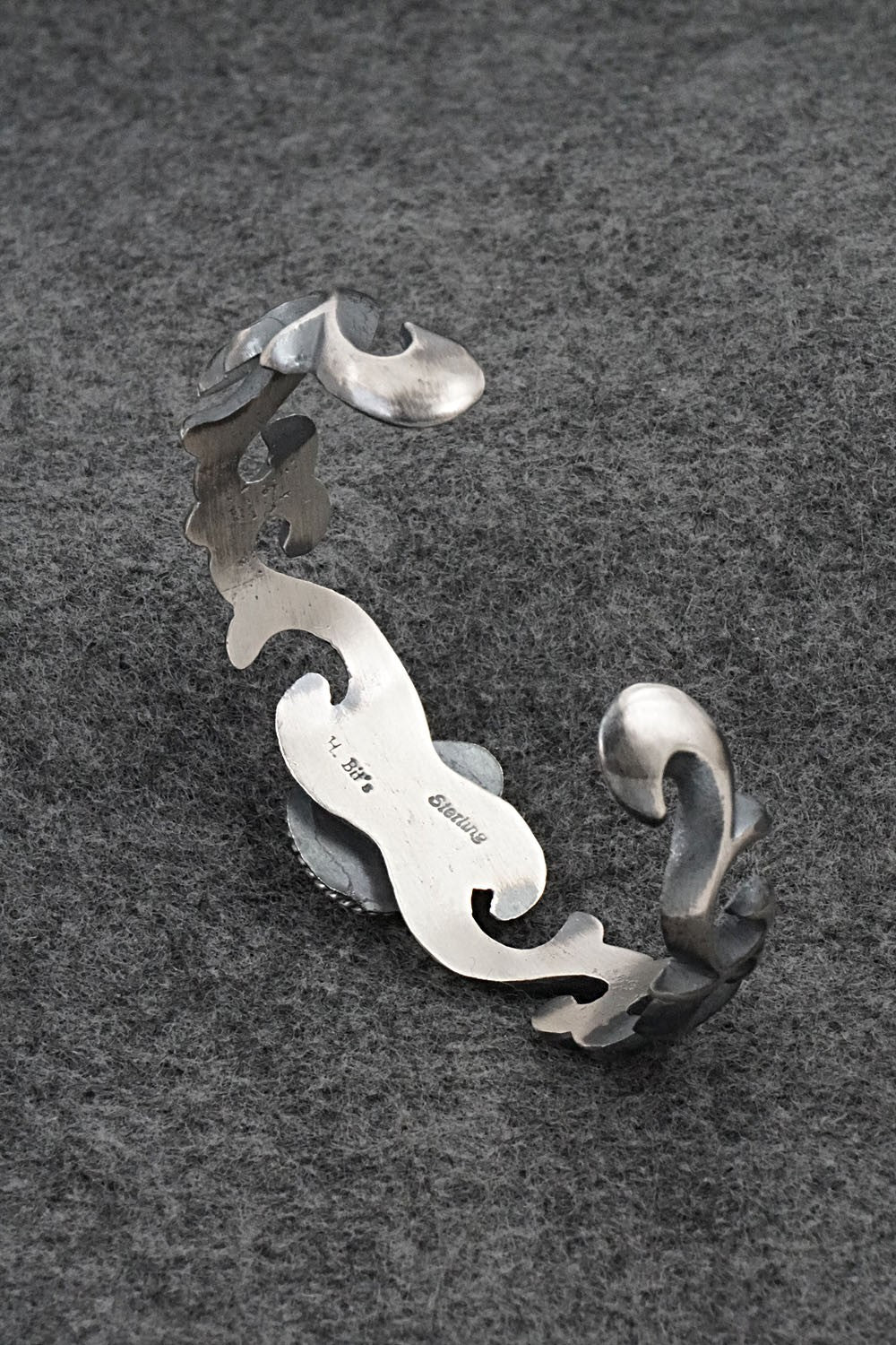 Turquoise & Sterling Silver Bracelet - Harrison Bitsue