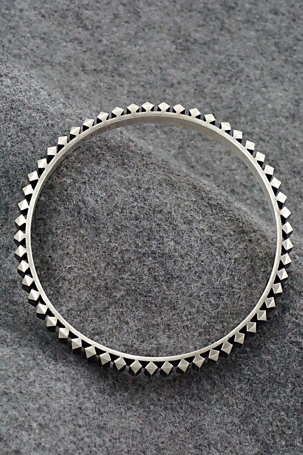 Sterling Silver Bangle Bracelet - Leander Tahe