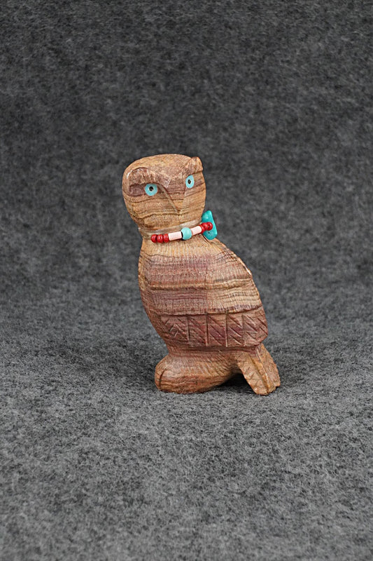 Owl Zuni Fetish Carving - Douglas Martza