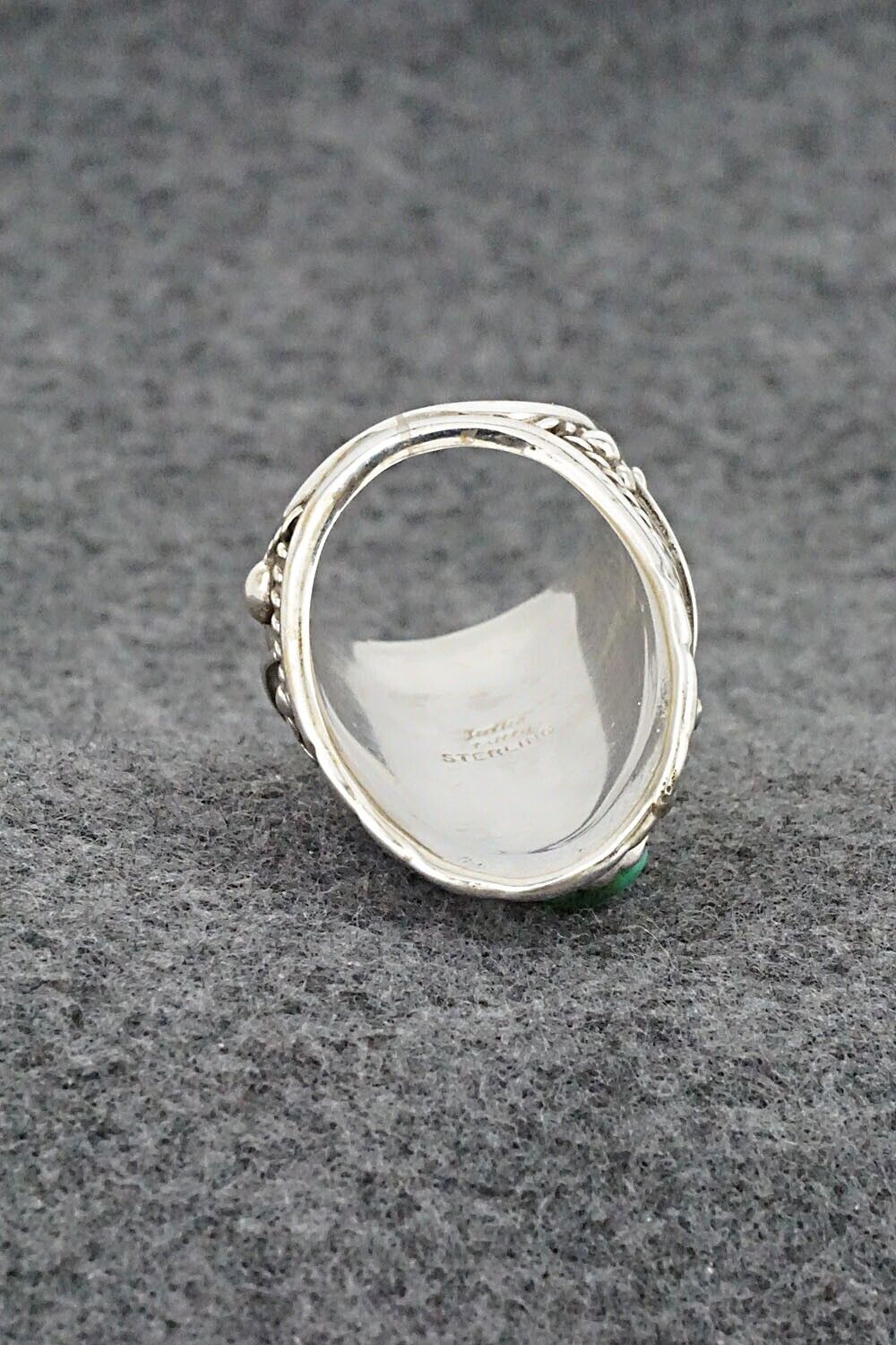 Turquoise & Sterling Silver Ring - Julia Etsitty - Size 8.5