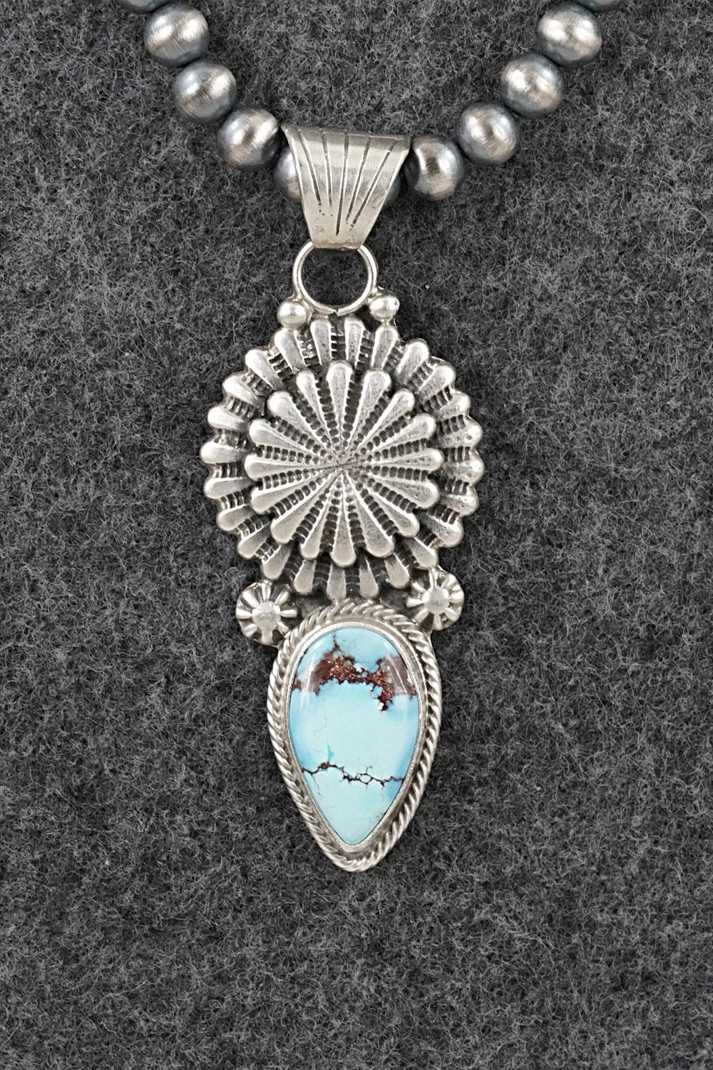 Turquoise & Sterling Silver Necklace - Sharon McCarthy