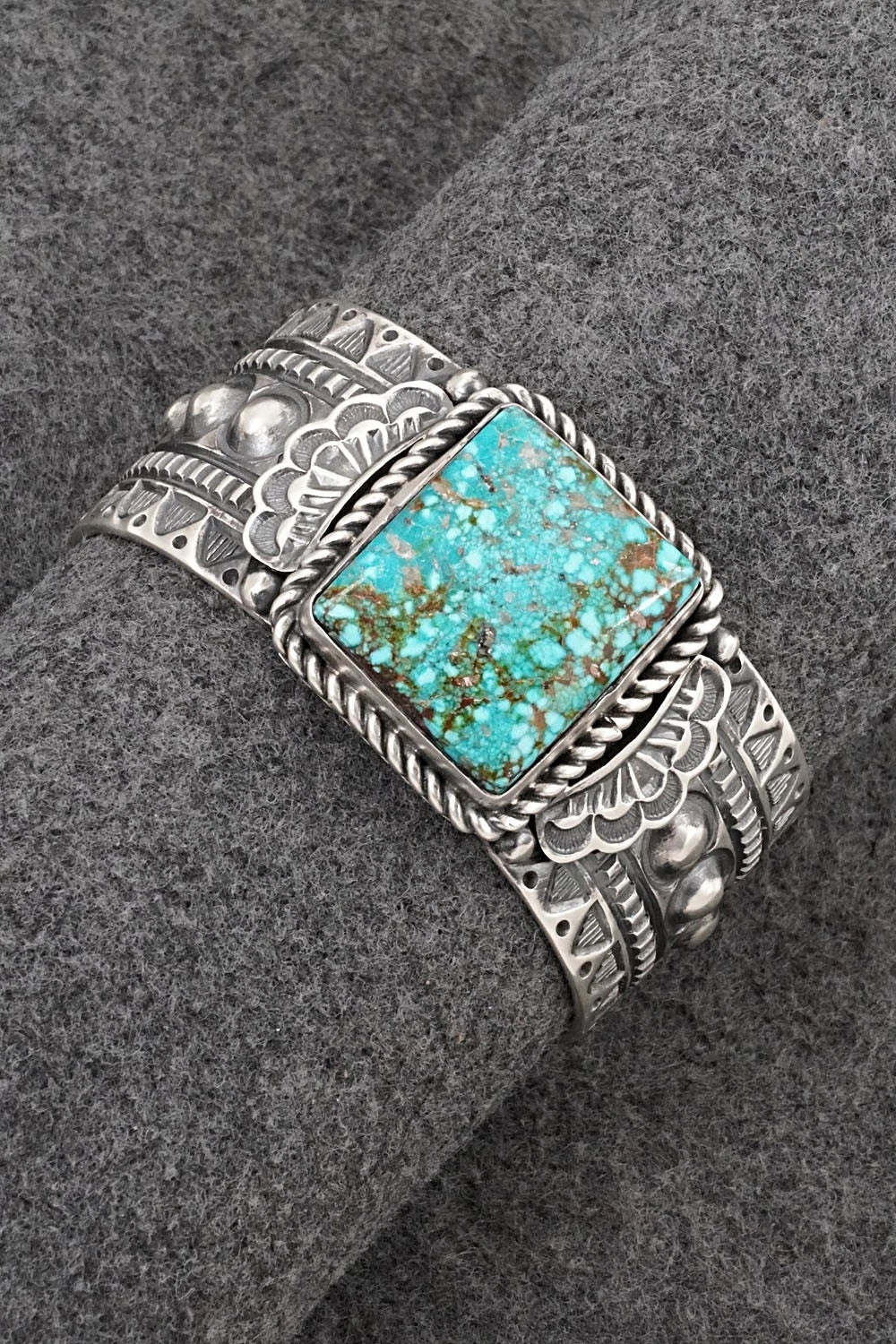 Turquoise & Sterling Silver Bracelet - Arnold Blackgoat