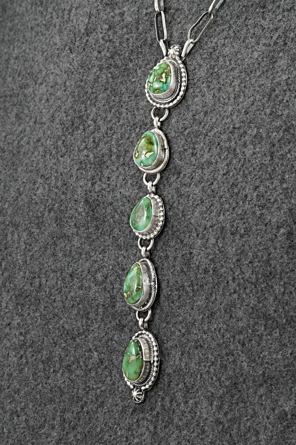 Turquoise & Sterling Silver Necklace - Bobby Johnson