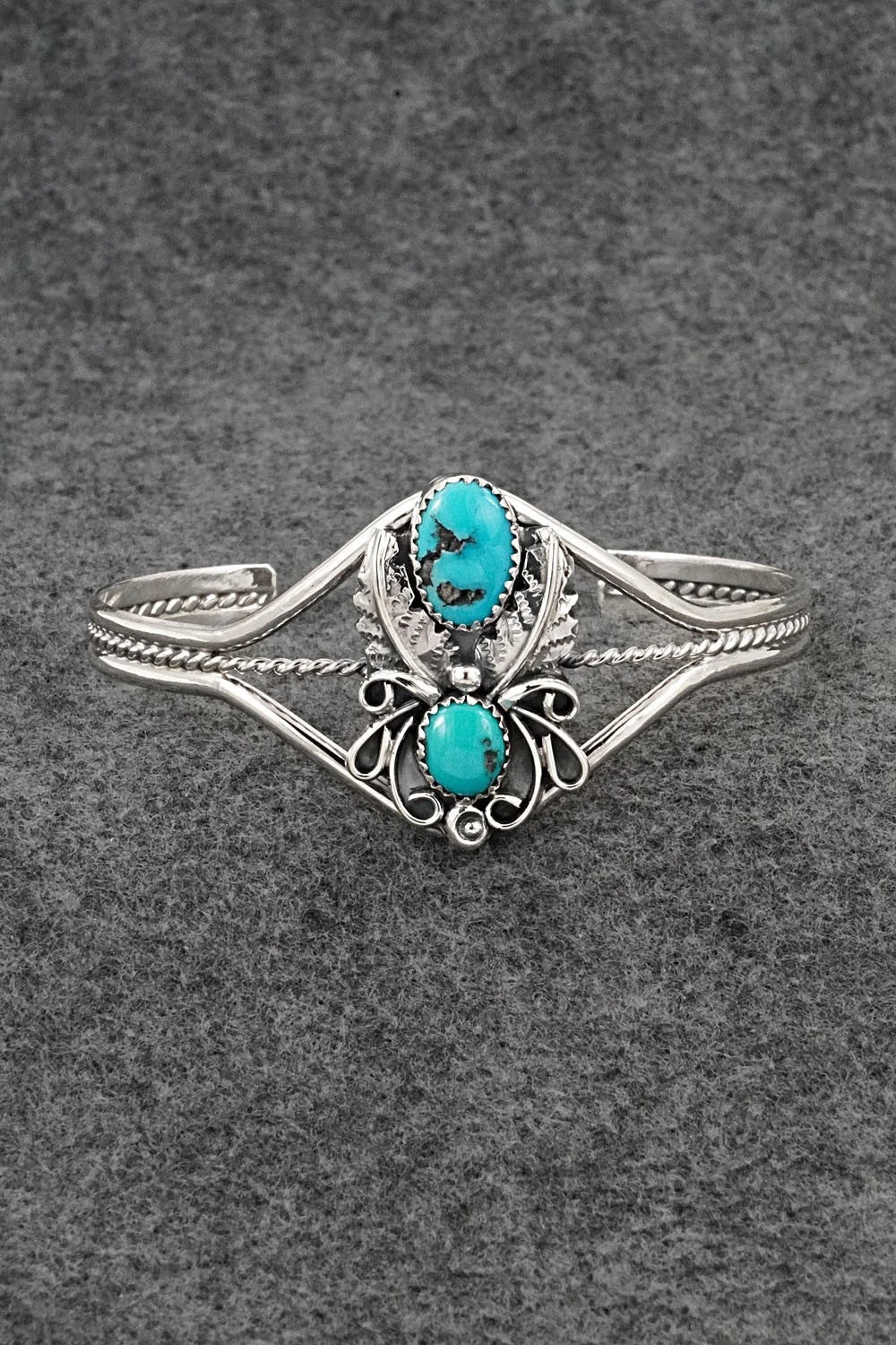 Turquoise & Sterling Silver Bracelet - Harry B. Yazzie
