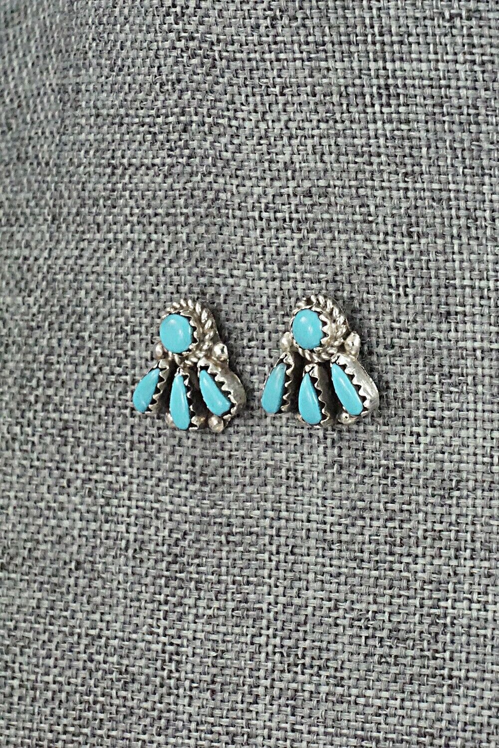 Turquoise & Sterling Silver Earrings - George Gasper