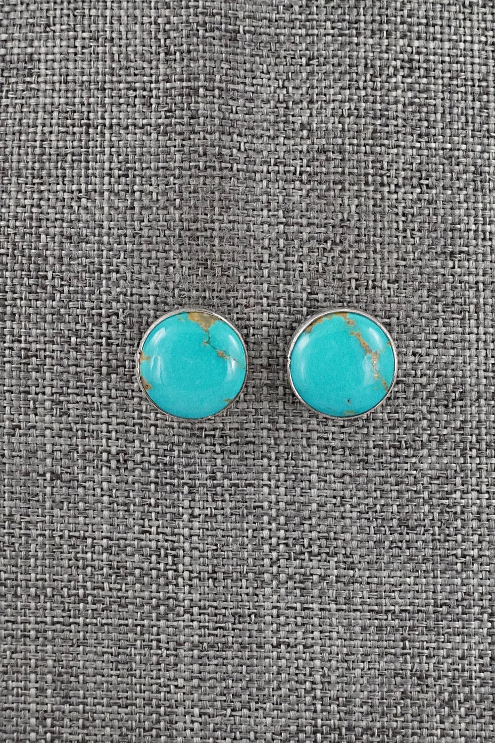 Turquoise & Sterling Silver Earrings - Rosemary Saunders