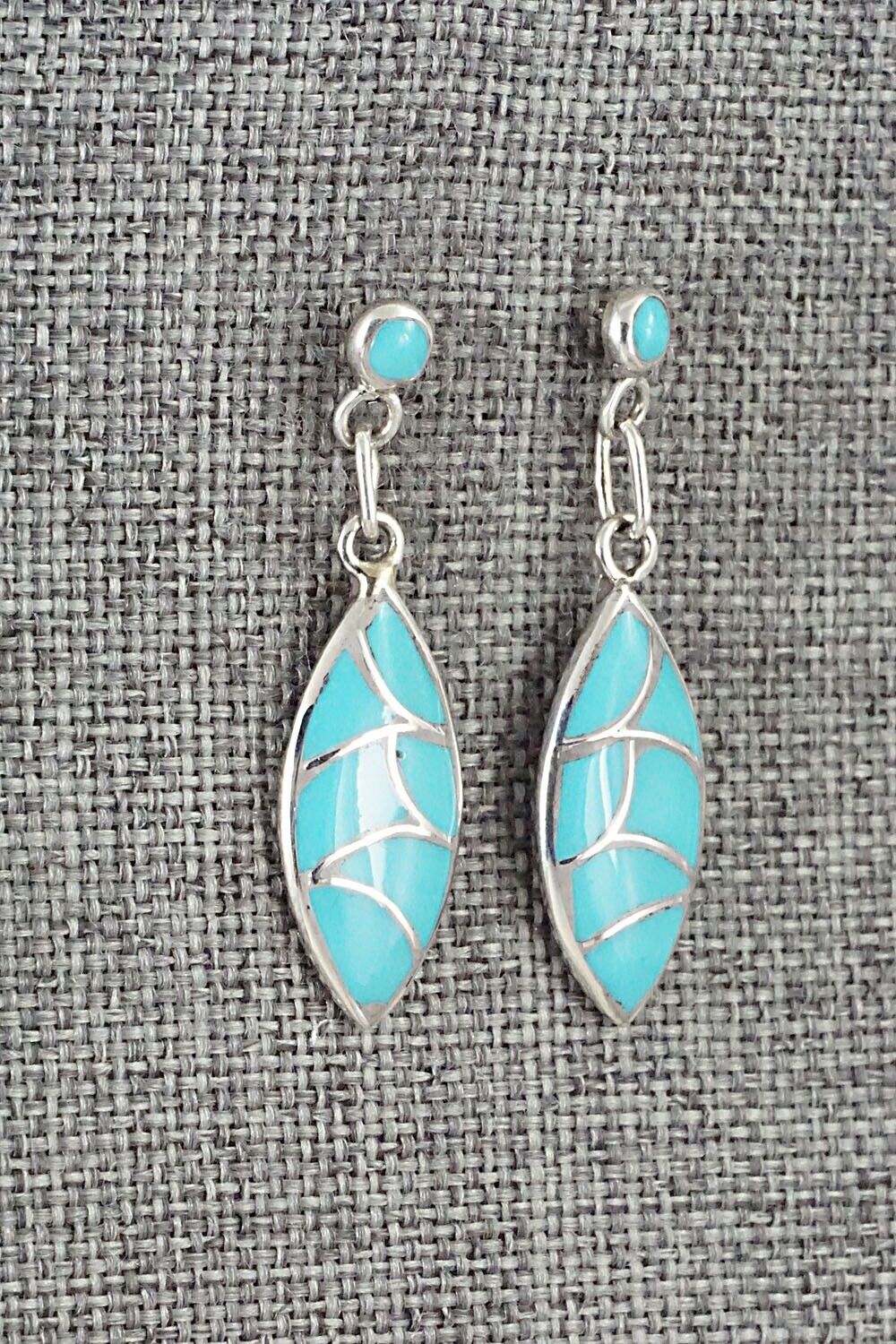 Turquoise & Sterling Silver Earrings - Orena Leekya