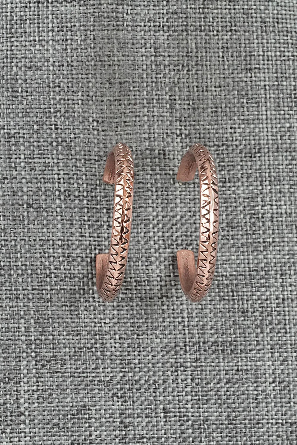Copper Hoop Earrings - Elaine Tahe