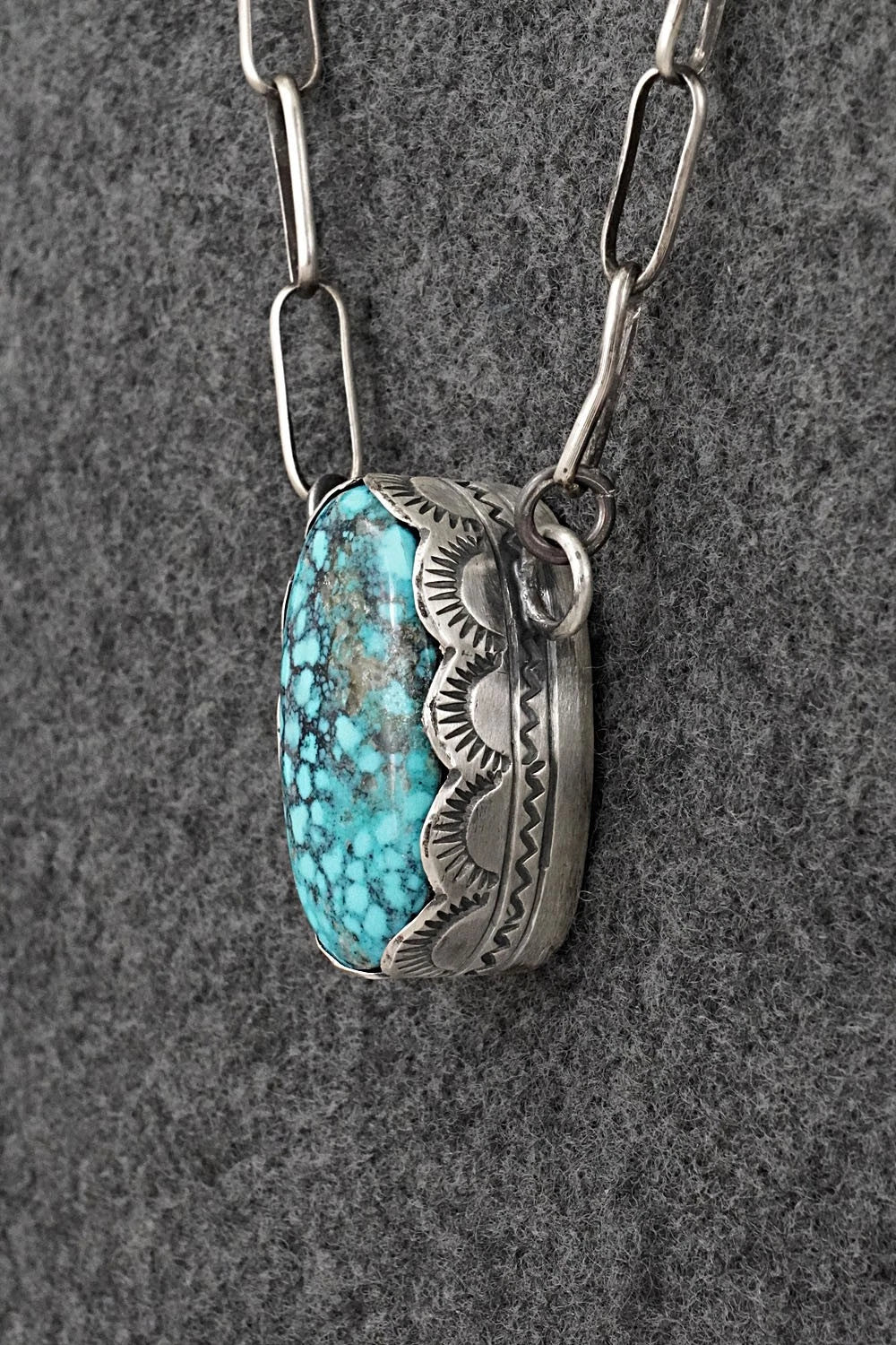 Turquoise & Sterling Silver Necklace - Randy Boyd