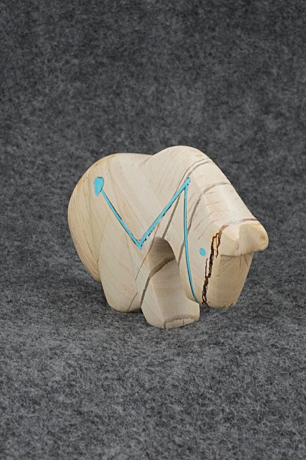 Horse Zuni Fetish Carving - Kenric Laiwakete
