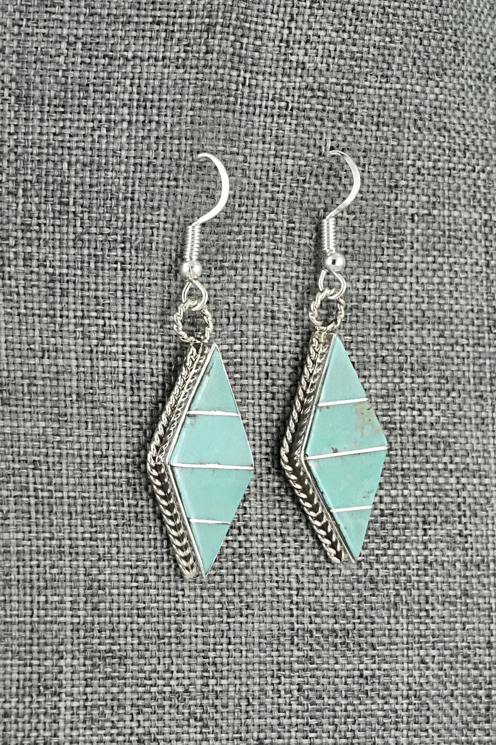 Turquoise & Sterling Silver Earrings - Andrew Enrico