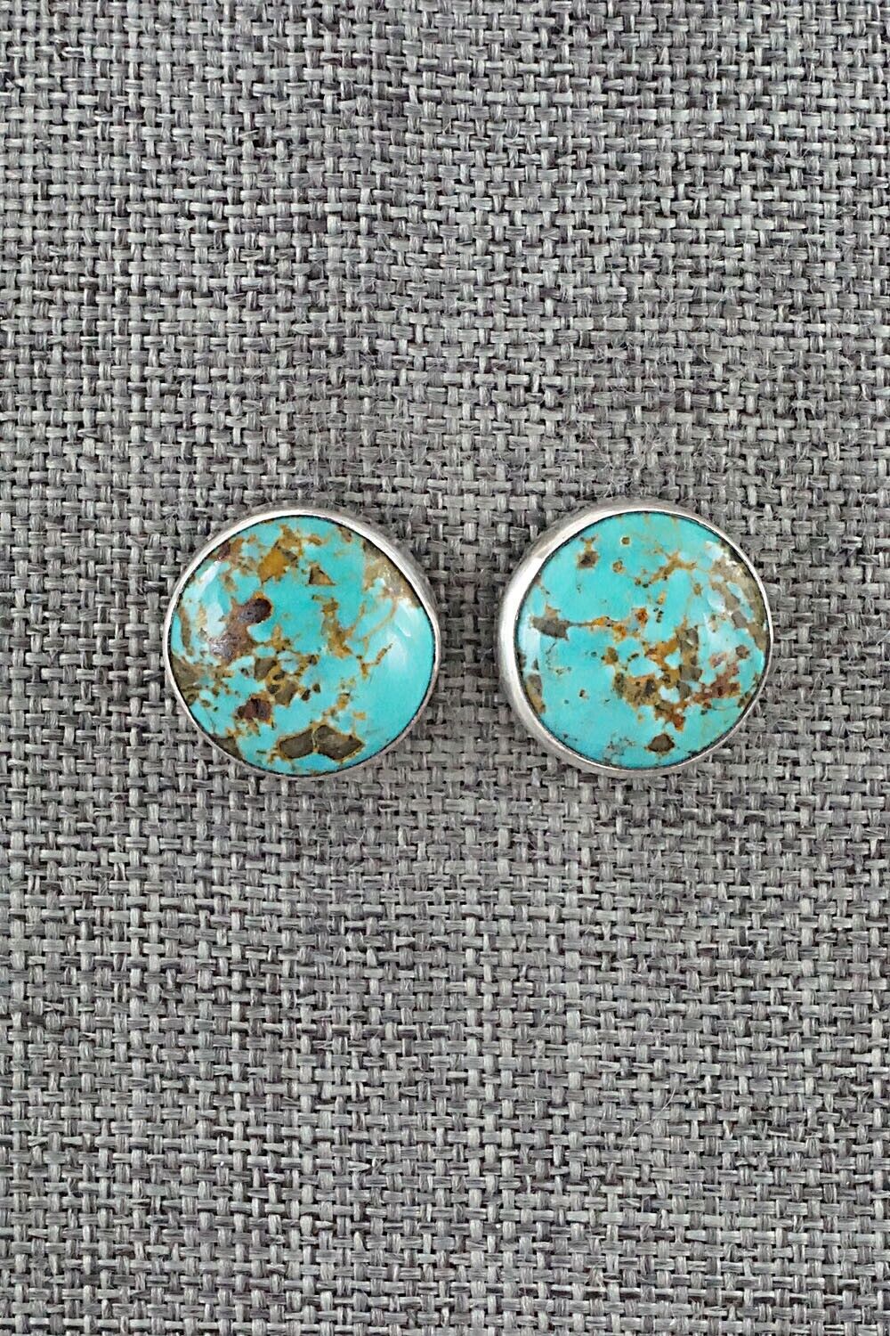 Turquoise & Sterling Silver Earrings - Marco Begaye