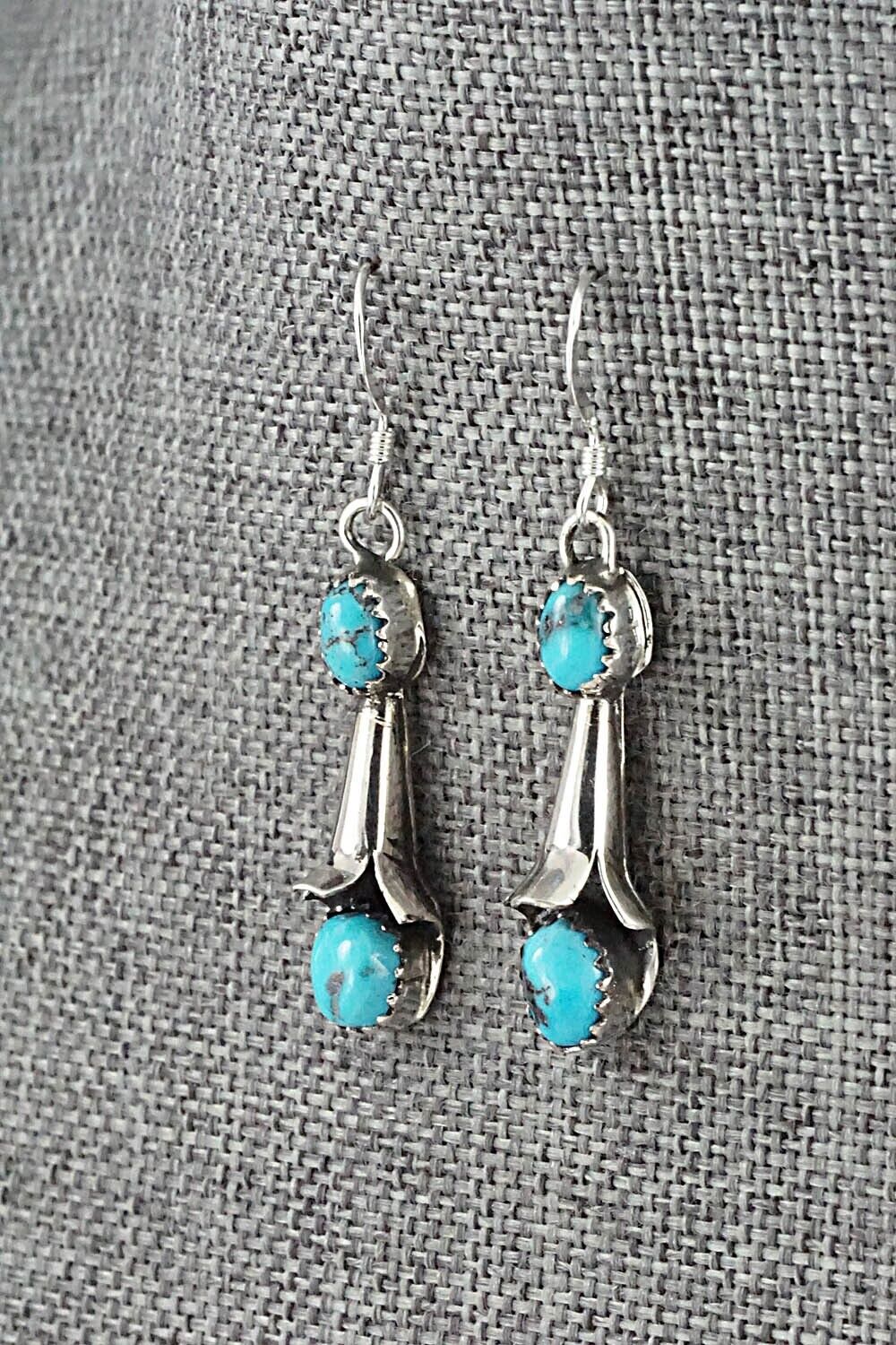 Turquoise & Sterling Silver Squash Blossom Set - Phil Garcia