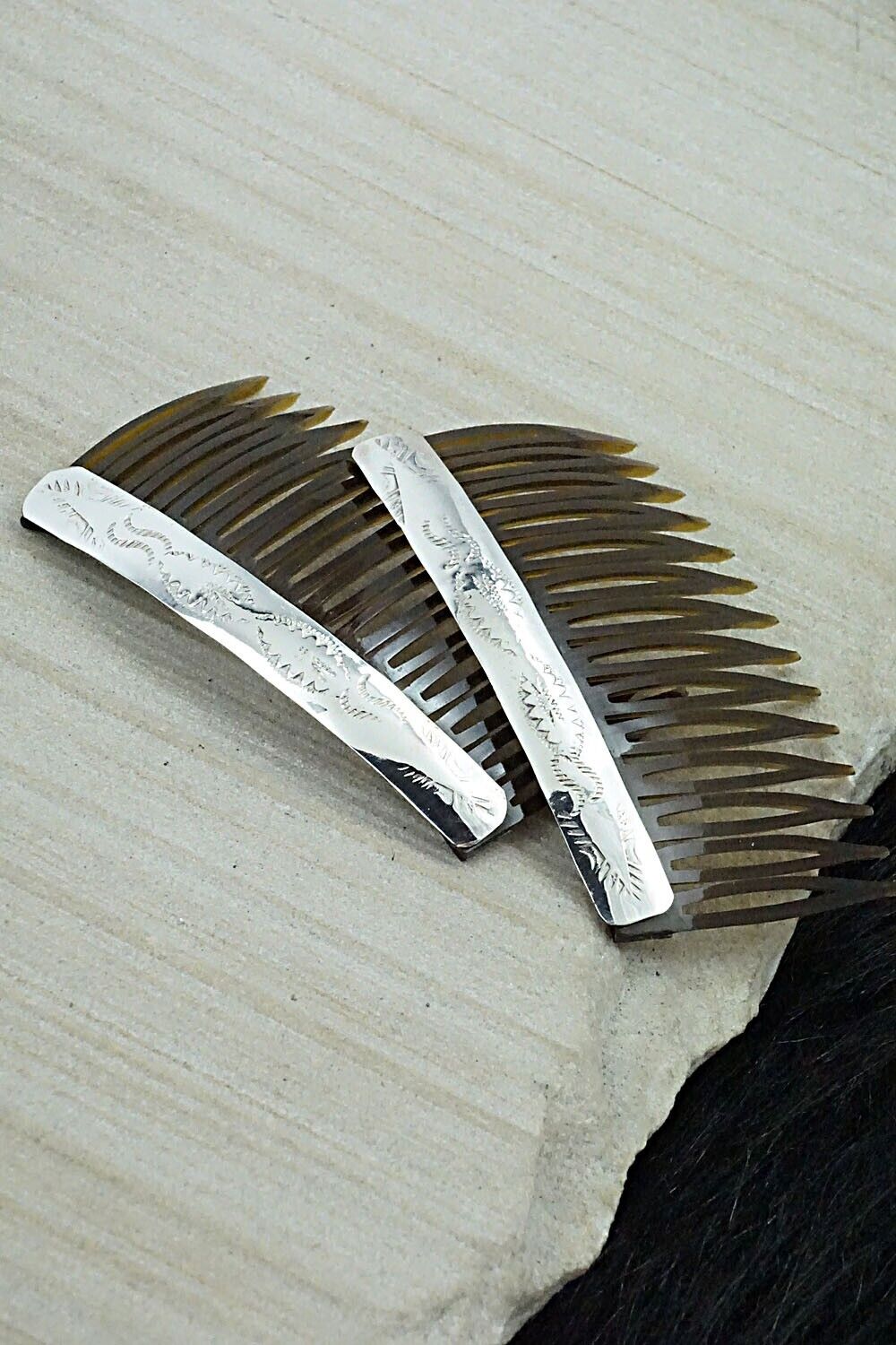 Sterling Silver Hair Combs - Randall Dalgai