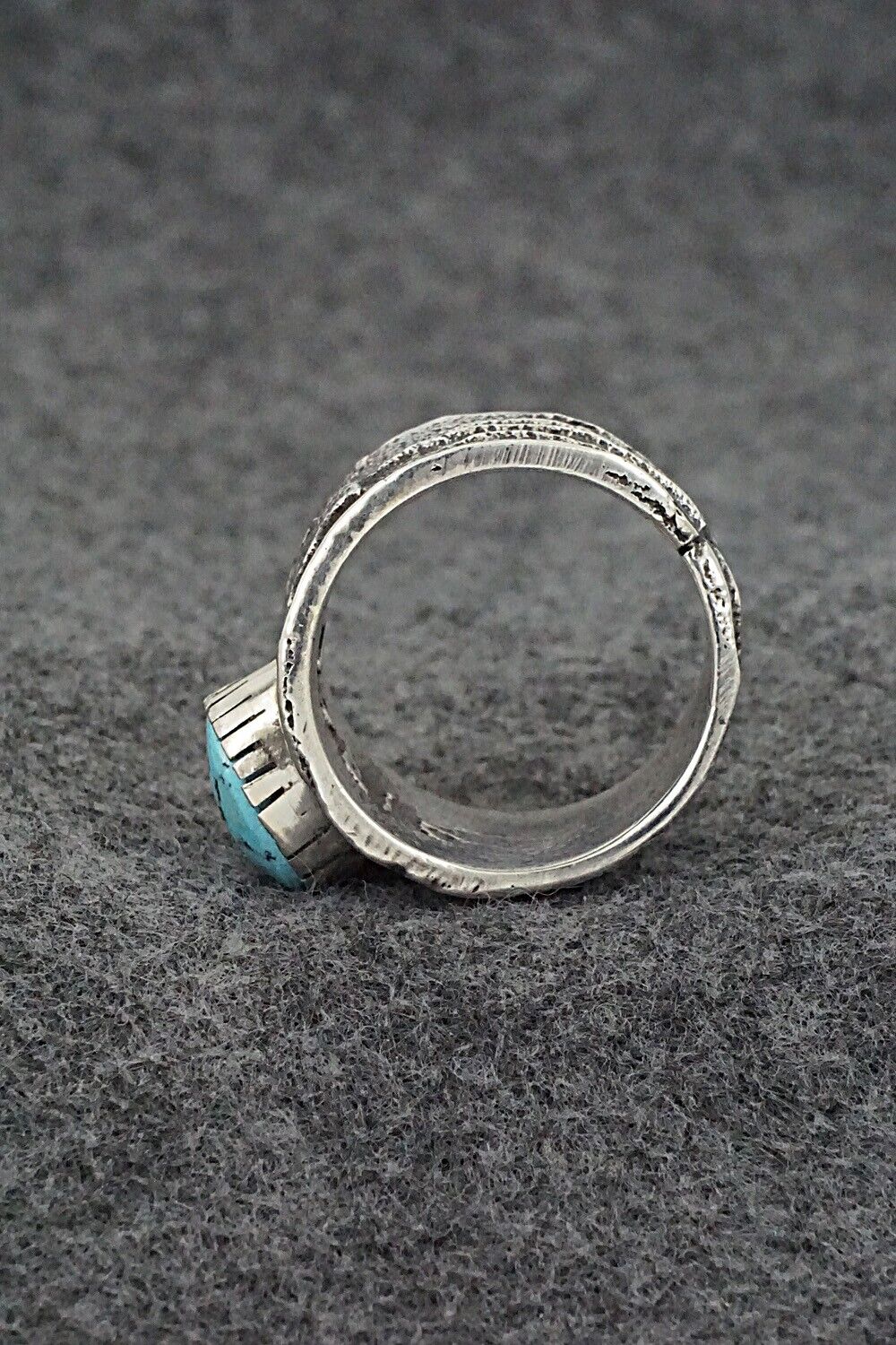 Turquoise & Sterling Silver Ring - Cody Begay - Size 12