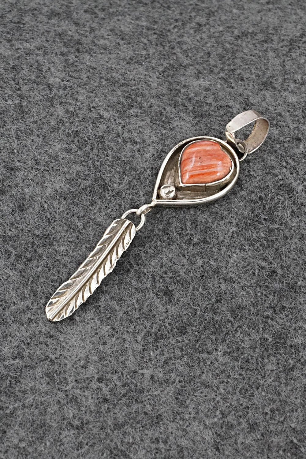 Spiny Oyster & Sterling Silver Pendant - Priscilla Reeder