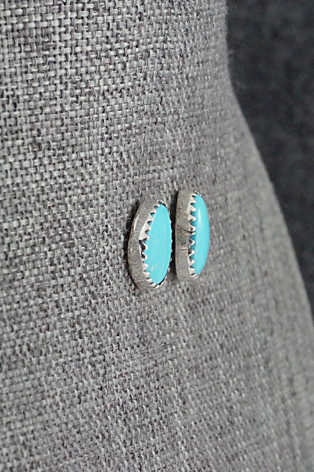 Turquoise & Sterling Silver Earrings - Annie Spencer