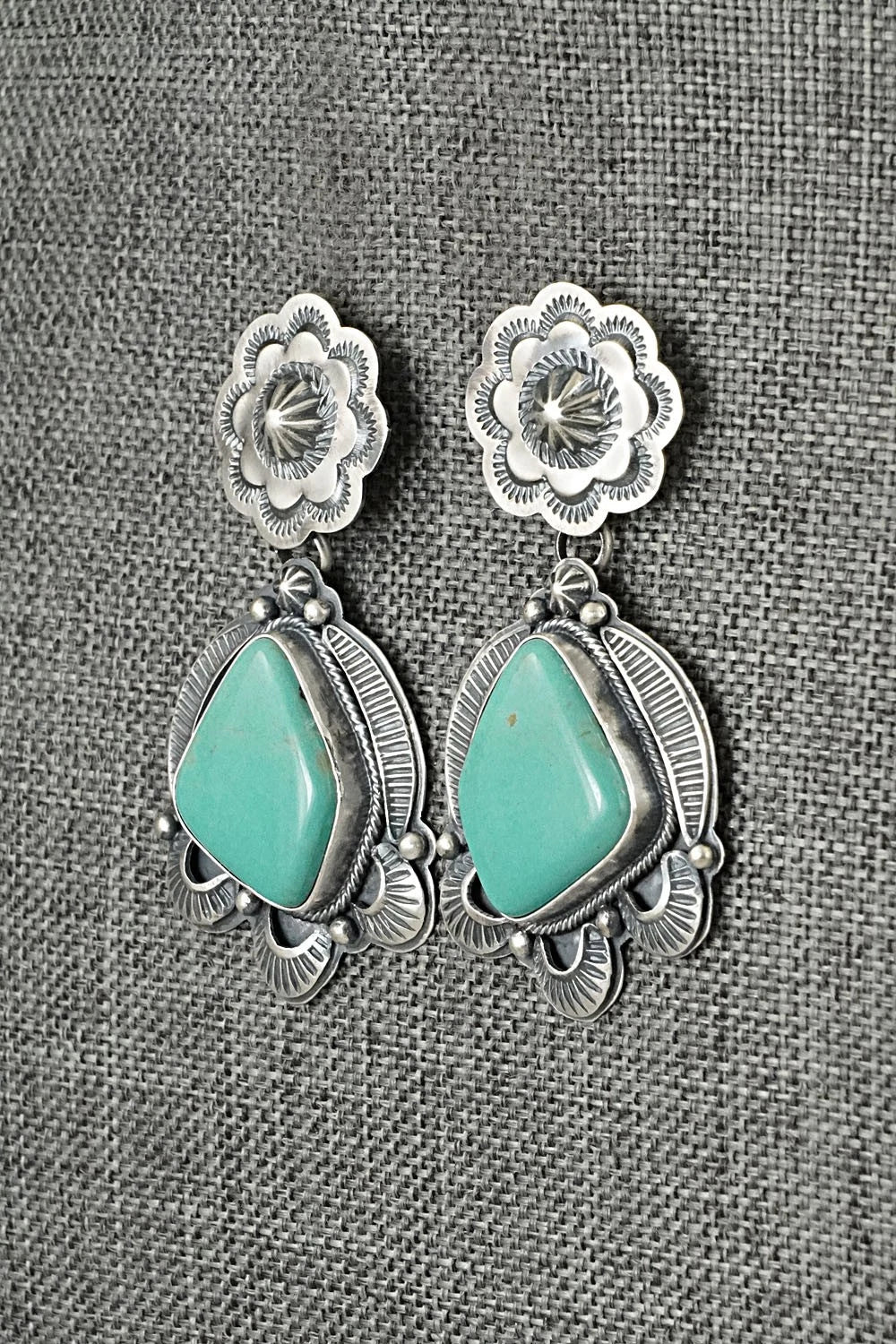 Turquoise & Sterling Silver Earrings - Randy Boyd