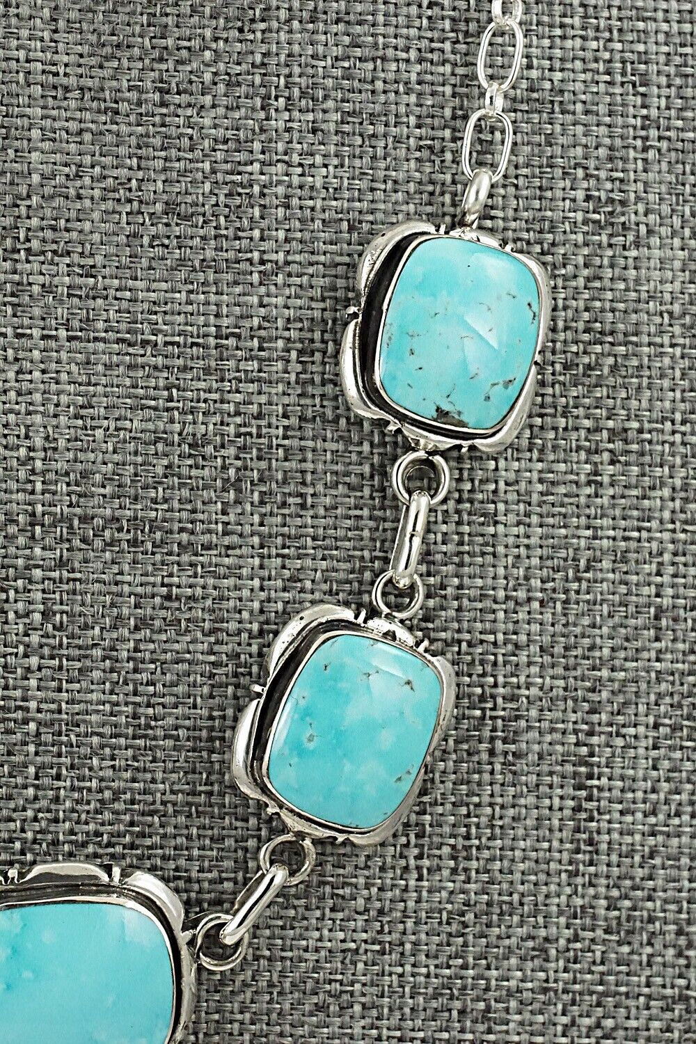 Turquoise & Sterling Silver Necklace - Mike Smith