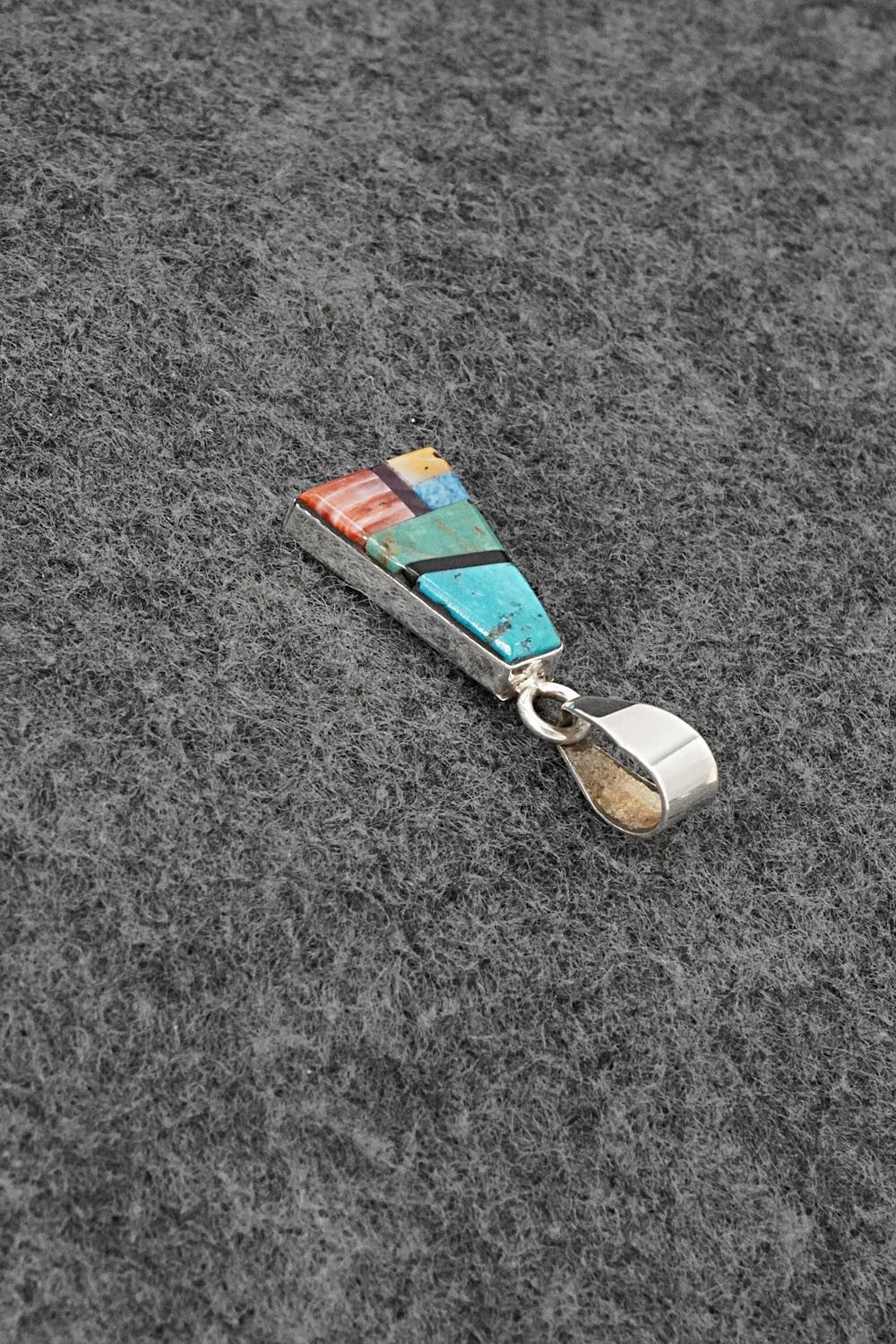 Multi Stone & Sterling Silver Pendant - Priscilla Smith