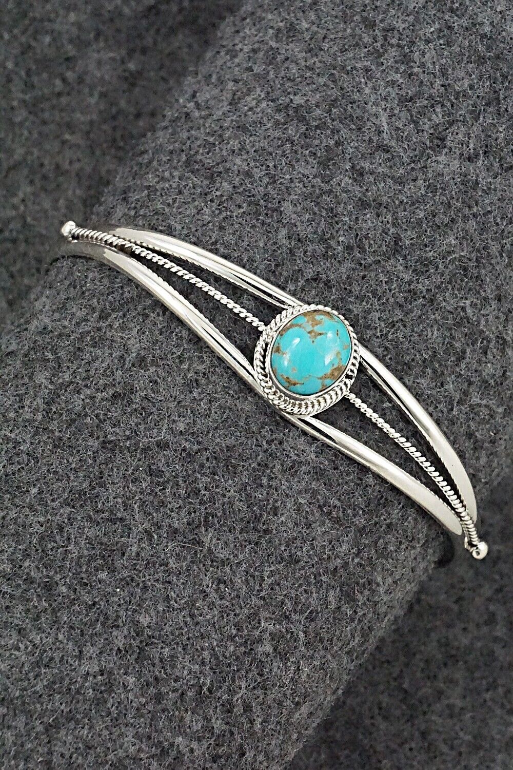 Turquoise and Sterling Silver Bracelet - Alice Rose Saunders