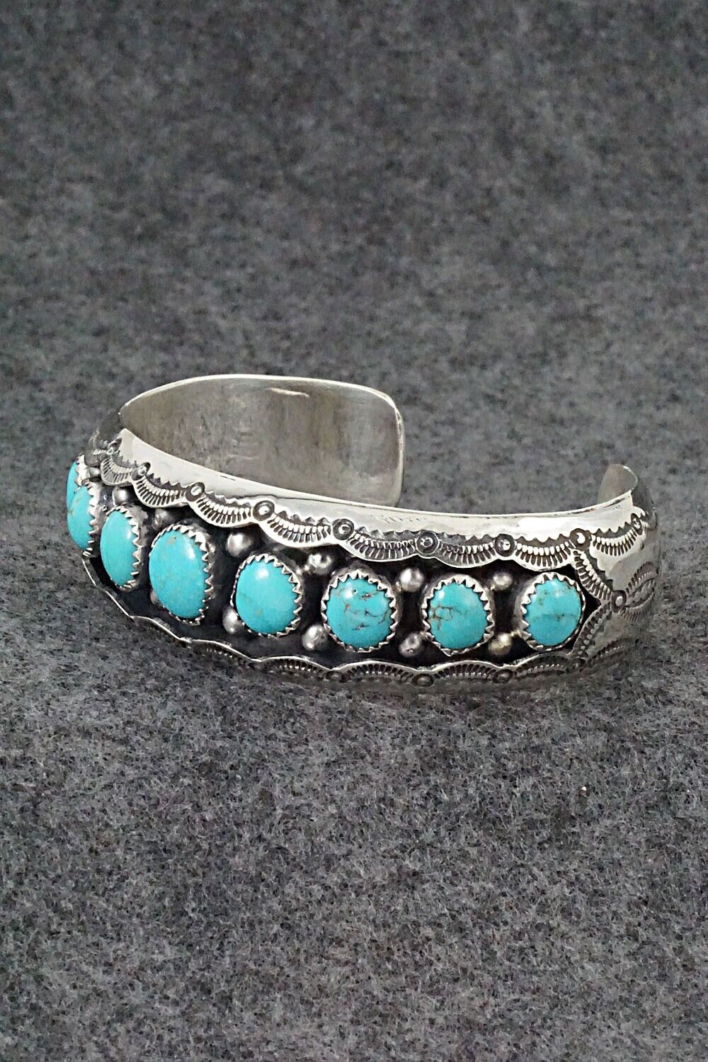 Turquoise & Sterling Silver Bracelet - Wilbert Muskett Sr.