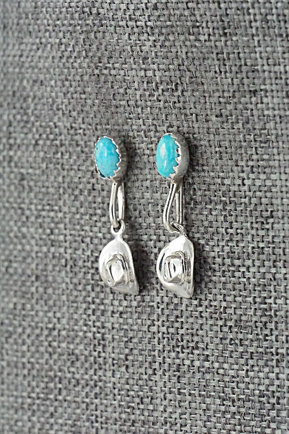 Turquoise & Sterling Silver Earrings - Sharon McCarthy